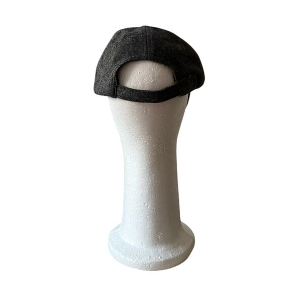 J. Crew Cap Hat Heathered Grey Wool Blend OS Embroidered Green JC Logo Academia - Picture 4 of 10